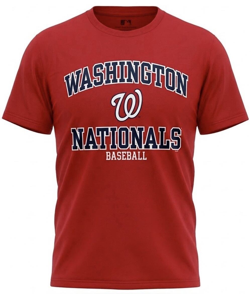 Men's Washington Nationals MLB Red Heart and Soul T-Shirt - NWT